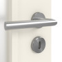 Detailansicht der Oberfläche von CLASSEN Innentür Weiß RAL 9010 CPL 4.12 mit Lichtausschnitt 