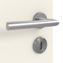 Detailansicht der Oberfläche von Pure 2 quer Steel 79 ProLine Weißlack Innentür - Hörmann