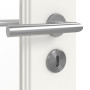 Detailansicht der Oberfläche von JELD-WEN Innentür Solist 3FG Brillantweiß ähnlich RAL 9016 ExpertLack mit Lichtausschnitt LA-3G