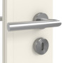 Detailansicht der Oberfläche von CLASSEN Innentür-Set Weiß RAL 9010 CPL 4.3 stumpfeinschlagend mit Zarge und Drücker