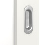 Detailansicht der Oberfläche von Pure 1 Schlossseite ProLine Weißlack Schiebetür - Hörmann