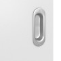 Detailansicht der Oberfläche von Pure 2 quer Plain 80-7 ProLine Duradecor Bütte Weiß Schiebetür - Hörmann