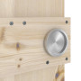 Detailansicht der Oberfläche von Loft Rustic K Kiefer Massivholz Schiebetür - Radex