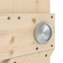 Detailansicht der Oberfläche von Loft Rustic X Fichte Massivholz Schiebetür - Radex