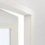 geöffnete Detailansicht von Innentür-Set Cofi 21 LA-01 reverse Weißlack RAL 9016 mit Zarge und Drücker - Deine Tür