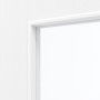 Detailansicht des Lichtausschnitts von Esche Weiß 4 LA mittig Lebopal-HPL Innentür mit eckiger Kante - Lebo