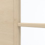 Detailansicht des Lichtausschnitts von GARANT Zimmertür Quer Authentic Sand GCK08 mit Lichtausschnitt LA-DIN Sprosse SP10