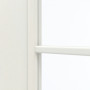 Detailansicht des Lichtausschnitts von GARANT Zimmertür Weiß Struktur Premium GCK08 mit Lichtausschnitt LA-DIN Sprosse SP2