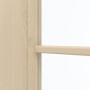 Detailansicht des Lichtausschnitts von GARANT Zimmertür Authentic Sand CPL mit Lichtausschnitt LA-2 Sprosse SP10
