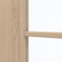 Detailansicht des Lichtausschnitts von GARANT Zimmertür Authentic Achat GCK08 mit Lichtausschnitt LA-2 Sprosse SP4