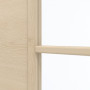 Detailansicht des Lichtausschnitts von GARANT Zimmertür Quer Authentic Sand CPL mit Lichtausschnitt LA-2 Sprosse SP4