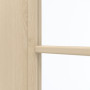 Detailansicht des Lichtausschnitts von GARANT Zimmertür Authentic Sand CPL mit Lichtausschnitt LA-3 Sprosse SP1