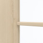 Detailansicht des Lichtausschnitts von GARANT Zimmertür Authentic Sand CPL mit Lichtausschnitt LA-3 Sprosse SP2