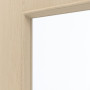 Detailansicht des Lichtausschnitts von GARANT Zimmertür Authentic Sand CPL mit Lichtausschnitt LA-4 bandseitig