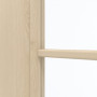 Detailansicht des Lichtausschnitts von GARANT Zimmertür Authentic Sand CPL mit Lichtausschnitt LA-4 mittig Sprosse SP10