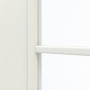 Detailansicht des Lichtausschnitts von GARANT Zimmertür Weiß Struktur Premium CPL mit Lichtausschnitt LA-4 mittig Sprosse SP10