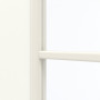 Detailansicht des Lichtausschnitts von GARANT Zimmertür U11026SD Kristallweiß GHK08 mit Lichtausschnitt LA-5 mittig Sprosse SP10