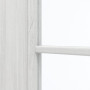 Detailansicht des Lichtausschnitts von GARANT Zimmertür Authentic Grigio CPL mit Lichtausschnitt LA-6 Sprosse SP2