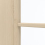Detailansicht des Lichtausschnitts von GARANT Zimmertür Authentic Sand CPL mit Lichtausschnitt LA-6 Sprosse SP4