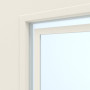 Detailansicht des Lichtausschnitts von CLASSEN Innentür Terra RAL 9010 Weißlack 3.12 mit Lichtausschnitt 