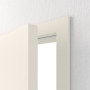 Detailansicht der geöffneten Tür von CLASSEN Innentür-Set Weiß RAL 9010 CPL 4.1 stumpfeinschlagend mit Zarge und Drücker