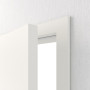 Detailansicht der geöffneten Tür von CLASSEN Innentür-Set Weiß RAL 9016 CPL 4.1 stumpfeinschlagend mit Zarge und Drücker