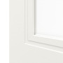 Detailansicht des Lichtausschnitts von Cofi 40 LA-02 Weißlack RAL 9016 Premium Schiebetür