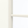Detailansicht des Lichtausschnitts von GARANT Schiebetür U11026SD Kristallweiß GHK08 mit Lichtausschnitt LA-DIN Sprosse SP0