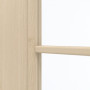 Detailansicht des Lichtausschnitts von GARANT Schiebetür Authentic Sand CePaL mit Lichtausschnitt LA-2 Sprosse SP4
