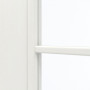 Detailansicht des Lichtausschnitts von GARANT Schiebetür Authentic Bianco CePaL mit Lichtausschnitt LA-3 Sprosse SP10
