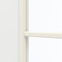Detailansicht des Lichtausschnitts von GARANT Schiebetür D354-60 Designer White Resopal mit Lichtausschnitt LA-3 Sprosse SP10