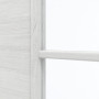 Detailansicht des Lichtausschnitts von GARANT Schiebetür Quer Authentic Grigio GCK08 mit Lichtausschnitt LA-3 Sprosse SP2