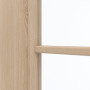 Detailansicht des Lichtausschnitts von GARANT Schiebetür Authentic Achat CePaL mit Lichtausschnitt LA-4 mittig Sprosse SP10
