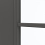 Detailansicht des Lichtausschnitts von GARANT Schiebetür 10622-60 Ebony CePaL mit Lichtausschnitt LA-4 schlossseitig Sprosse SP10