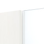 Detailansicht des Lichtausschnitts von Pure 1 Bandseite ProLine Duradecor Gebürstetes Weiß Schiebetür - Hörmann