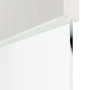 Detailansicht des Lichtausschnitts von Pure 2 quer Plain 80-7 ProLine Duradecor Gebürstetes Weiß Schiebetür - Hörmann