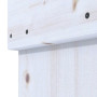 Detailansicht der Fräsung von Loft Rustic X Fichte weiß pigmentiert Massivholz Schiebetür - Radex