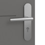 Detailansicht der Oberfläche von HÖRMANN Wohnungseingangstür Groove 34 Staubgrau RAL 7037 Lack DesignLine