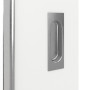 Detailansicht der Oberfläche von GARANT Feuchtraum-Schiebetür D354-60 Designer White Resopal mit Lichtausschnitt LA-6