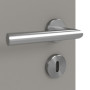 Detailansicht der Oberfläche von GARANT Feuchtraumtür U12115SD Platingrau GHK08