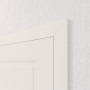 geschlossene Detailansicht von Innentür-Set Cofi 41 LA-02 reverse Weißlack RAL 9016 mit Zarge und Drücker - Deine Tür