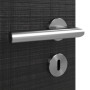 Detailansicht der Oberfläche von HÖRMANN Innentür Leinen Schwarz Duradecor Proline Concepto mit Lichtausschnitt LA 24