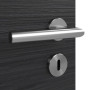 Detailansicht der Oberfläche von HÖRMANN Innentür Schiefer Schwarz Duradecor Proline Concepto mit Lichtausschnitt LA 24