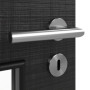 Detailansicht der Oberfläche von HÖRMANN Innentür Leinen Schwarz Duradecor Proline Concepto mit Lichtausschnitt LA 9