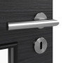 Detailansicht der Oberfläche von HÖRMANN Innentür Schiefer Schwarz Duradecor Proline Concepto mit Lichtausschnitt LA 9