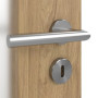 Detailansicht der Oberfläche von CLASSEN Innentür 4.12 Hickory Eiche CPL mit Lichtausschnitt
