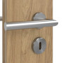 Detailansicht der Oberfläche von CLASSEN Innentür 4.2 Hickory Eiche CPL mit Lichtausschnitt