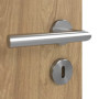 Detailansicht der Oberfläche von CLASSEN Innentür 4.6 Hickory Eiche CPL mit Lichtausschnitt