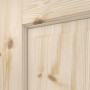 Detailansicht der Fräsung von Innentür-Set Typ 6002-LA Kiefer Massivholz mit Zarge und Drücker - Radex
