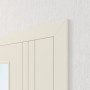 Detailansicht der Tür von Innentür-Set Linea 01 LA-01 reverse Weißlack mit Zarge und Drücker